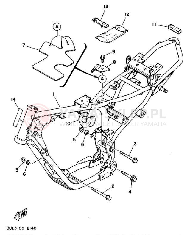 Schemat "rama" do Yamaha RT100D