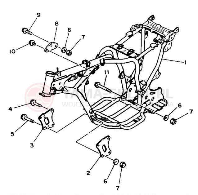 Schemat "rama" do Yamaha YTM200N