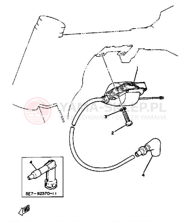 Schemat "układ elektryczny" do Yamaha YZ60K