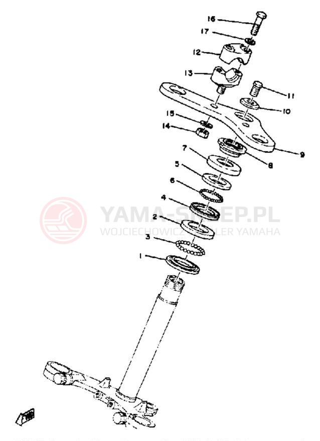 Schemat "Półki zawieszenia" do Yamaha LB802AE