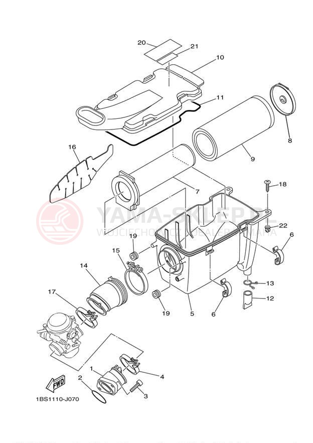 Schemat "Wtrysk paliwa" do Yamaha RAPTOR 350 YFM35RZW