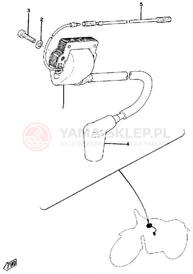 Schemat "układ elektryczny" do Yamaha TT500C