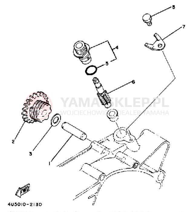 Schemat "przeniesienie napędu" do Yamaha RX50L