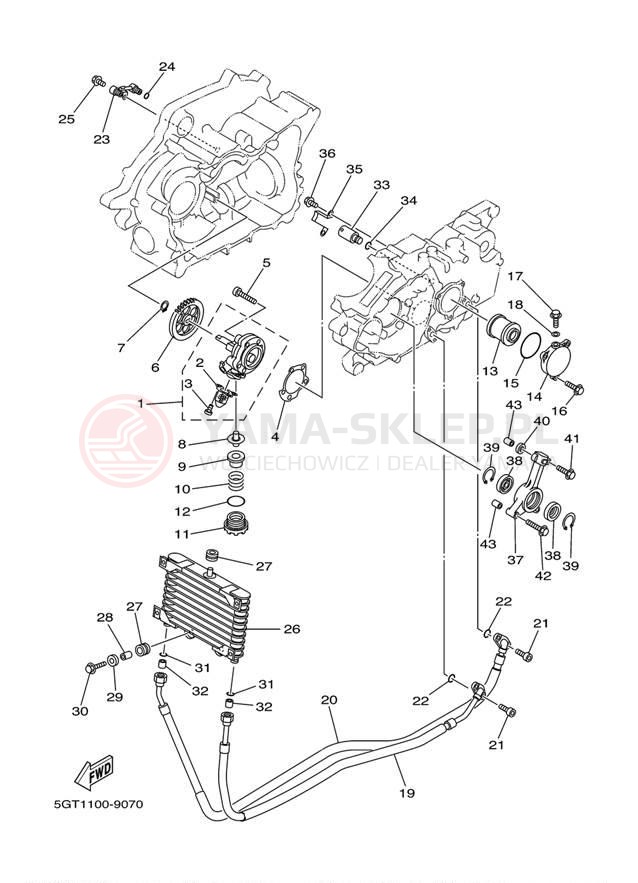 Schemat "Pompa olejowa" do Yamaha GRIZZLY YFM600FM/YFM600FMC