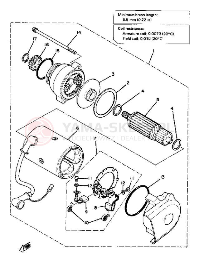 Schemat "rozrusznik" do Yamaha XS1100F