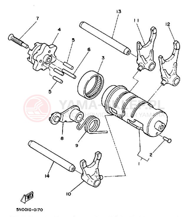 Schemat "Wodziki, automat" do Yamaha BIG WHEEL ELEC START BW200ES