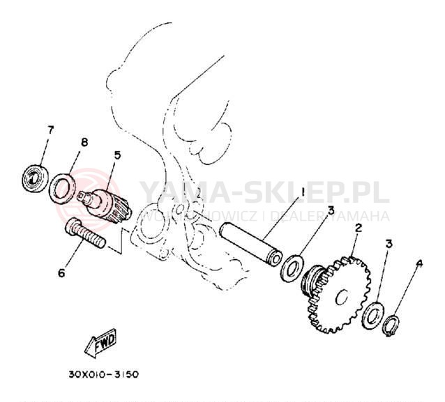 Schemat "Tryby licznika" do Yamaha XT350UC/XT350U