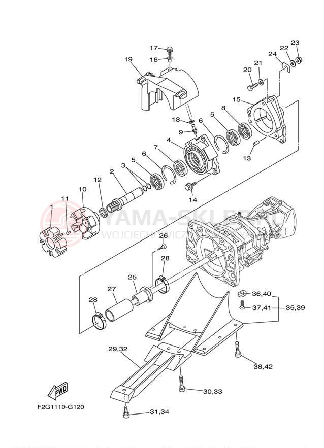 Schemat "JET UNIT" do Yamaha 212X FAT1100AG