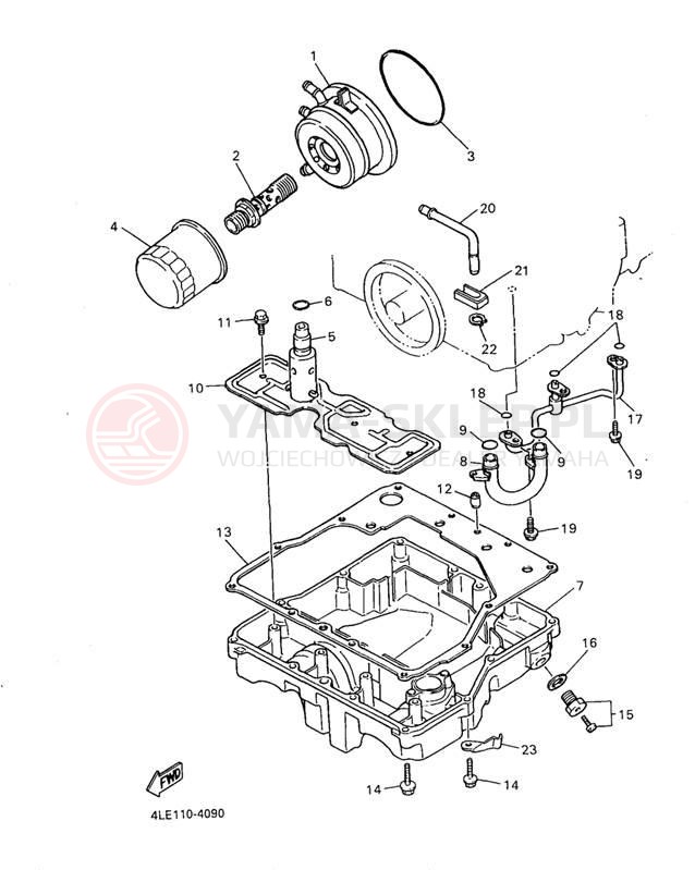 Schemat "Filtr oleju" do Yamaha YZF1000RJC/YZF1000RJ