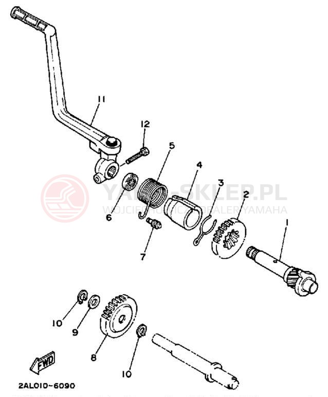 Schemat "rozrusznik" do Yamaha YSR50W
