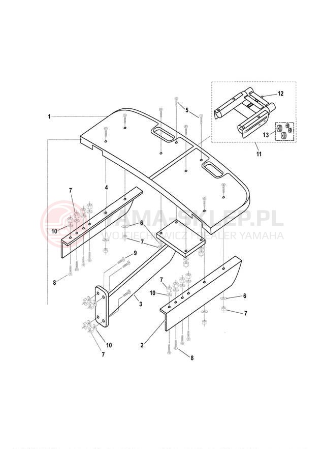 Schemat "SWIMSTEP PLATFORM" do Yamaha AR210 LST1200DC