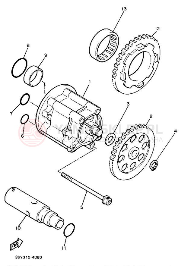 Schemat "Pompa olejowa" do Yamaha FJ1100L/FJ1100LC