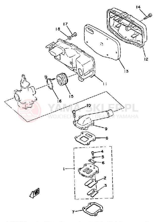 Schemat "Wtrysk paliwa" do Yamaha QT502G/QT50