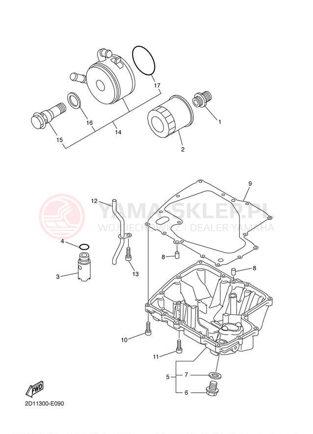 Schemat "Filtr oleju" do Yamaha FZ-1 CA FZS10VC/FZS10V