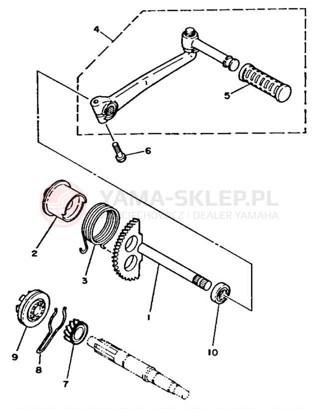 Schemat "rozrusznik" do Yamaha Y-ZINGER PW50F