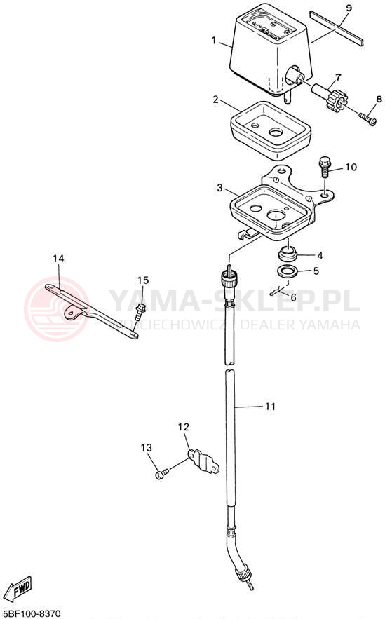 Schemat "licznik" do Yamaha WR426F WR426FN