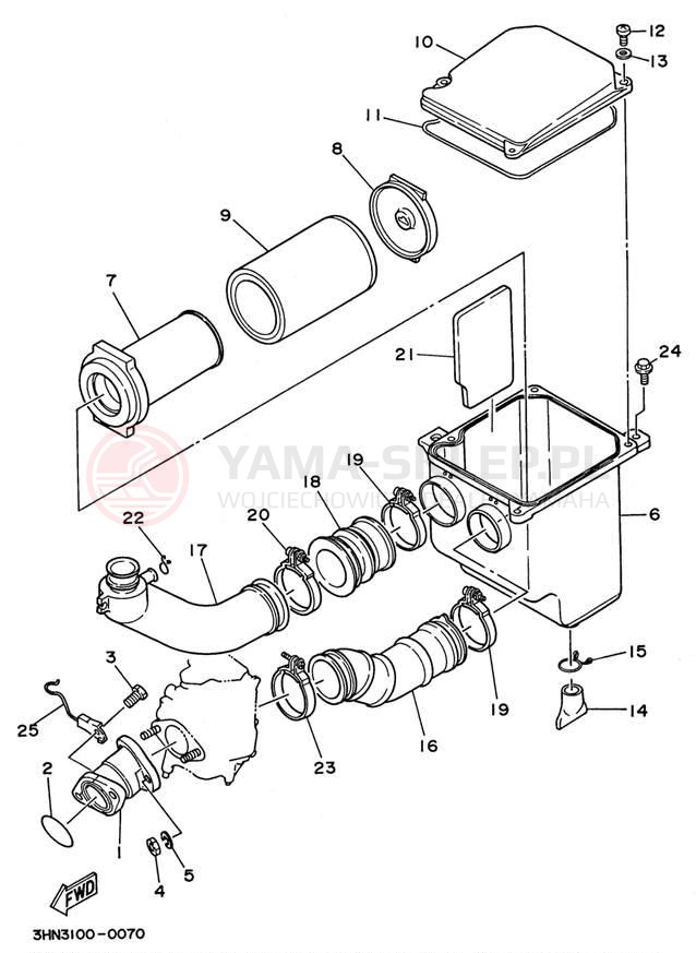 Schemat "Wtrysk paliwa" do Yamaha BIG BEAR 4WD YFM350FWH_