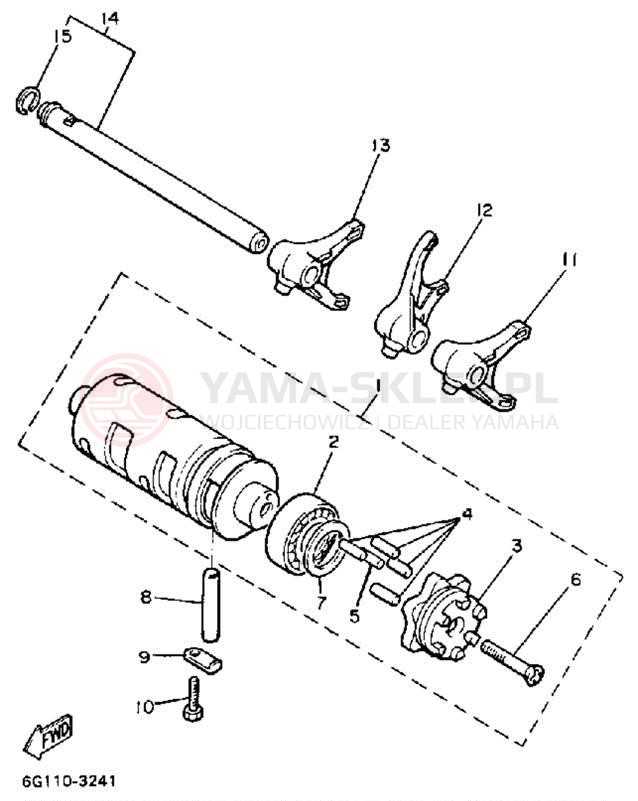Schemat "Wodziki, automat" do Yamaha MAXIM XJ700N/XJ700NC