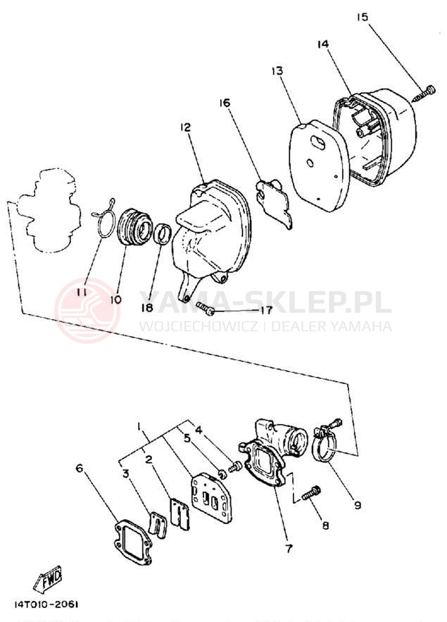 Schemat "Filtr powietrza" do Yamaha RIVA 50 CA50S