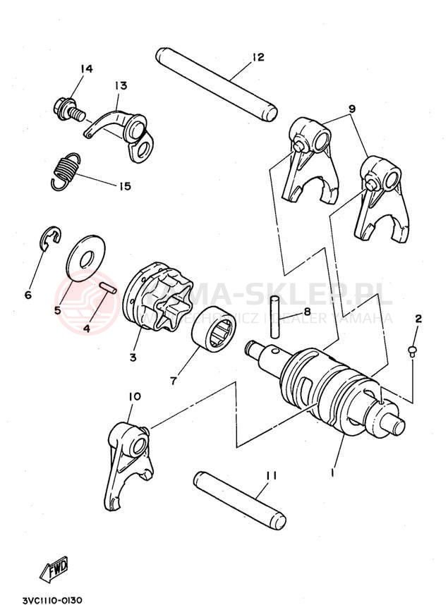 Schemat "Wodziki, automat" do Yamaha RT180K