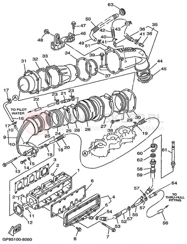 Schemat "Wydech końcowy" do Yamaha EXCITER 270 EXT1200X