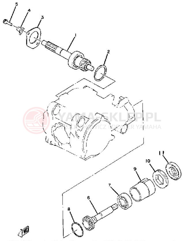 Schemat "Skrzynia biegów " do Yamaha YAMAHOPPER QT50N
