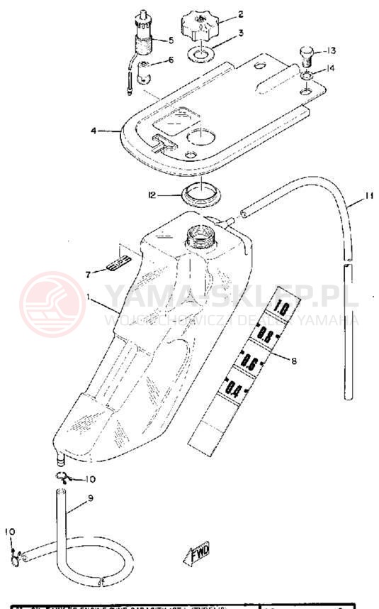 Schemat "Miska olejowa" do Yamaha U7E