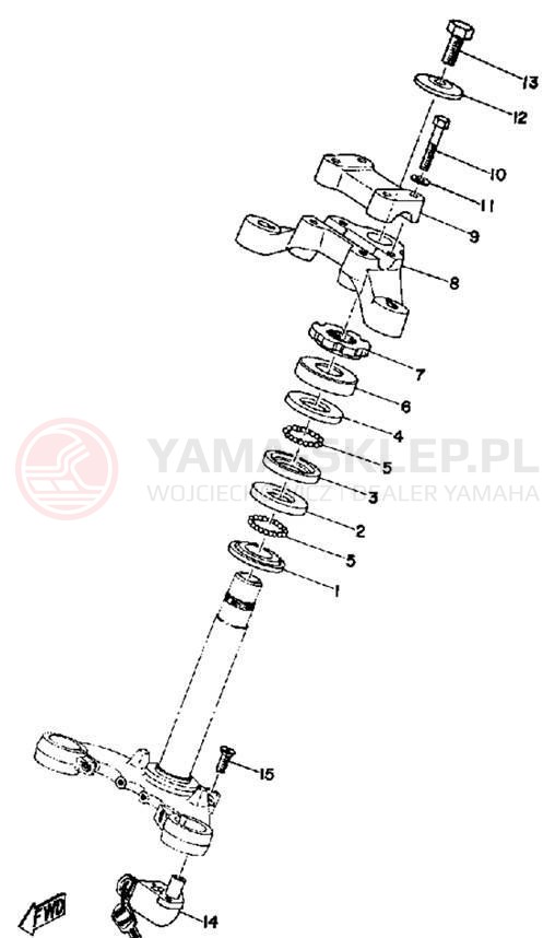 Schemat "Półki zawieszenia" do Yamaha LS2