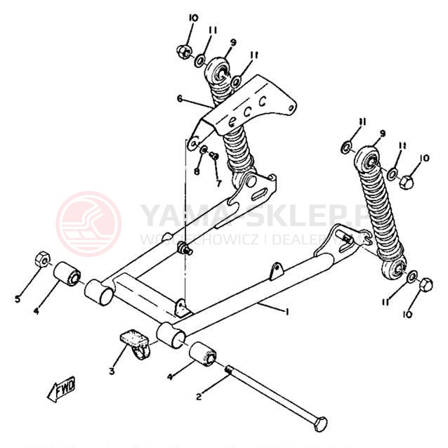 Schemat "wahacz" do Yamaha GT80A/GTMXA