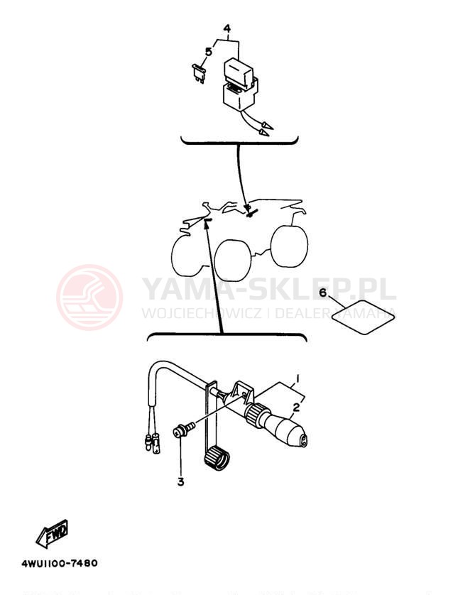 Schemat "alternator" do Yamaha BIG BEAR 4WD YFM350FWBJ_MNH