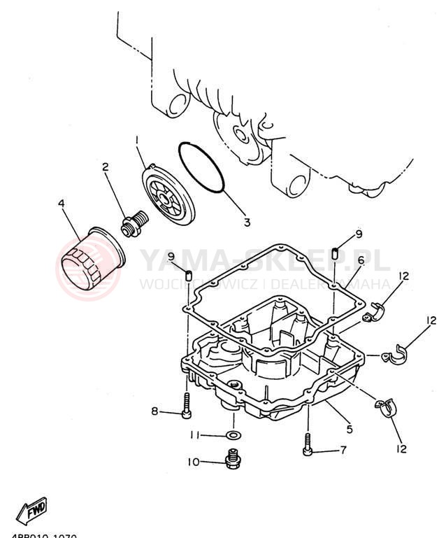 Schemat "Filtr oleju" do Yamaha SECA II XJ600SH/XJ600SHC