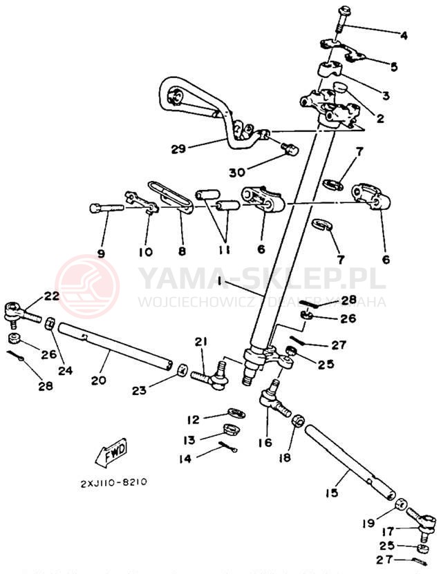 Schemat "Półki zawieszenia" do Yamaha BLASTER YFS200D_MN