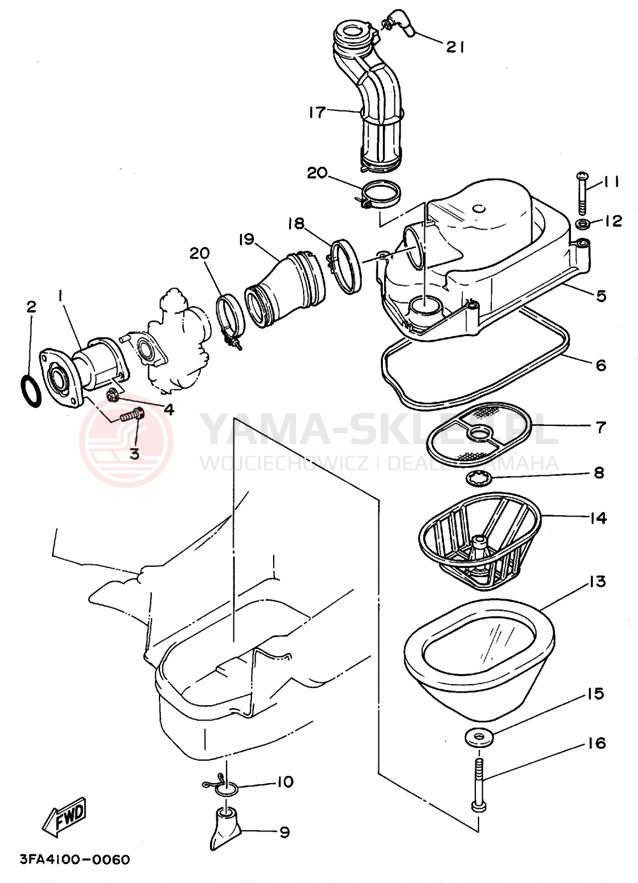Schemat "Wtrysk paliwa" do Yamaha BREEZE YFA1G