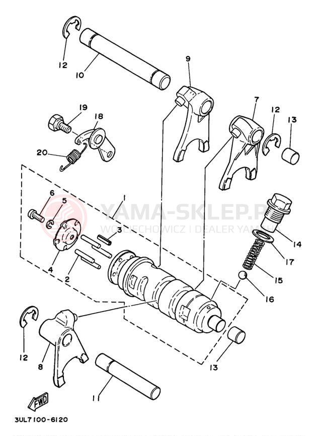 Schemat "Wodziki, automat" do Yamaha RT100J