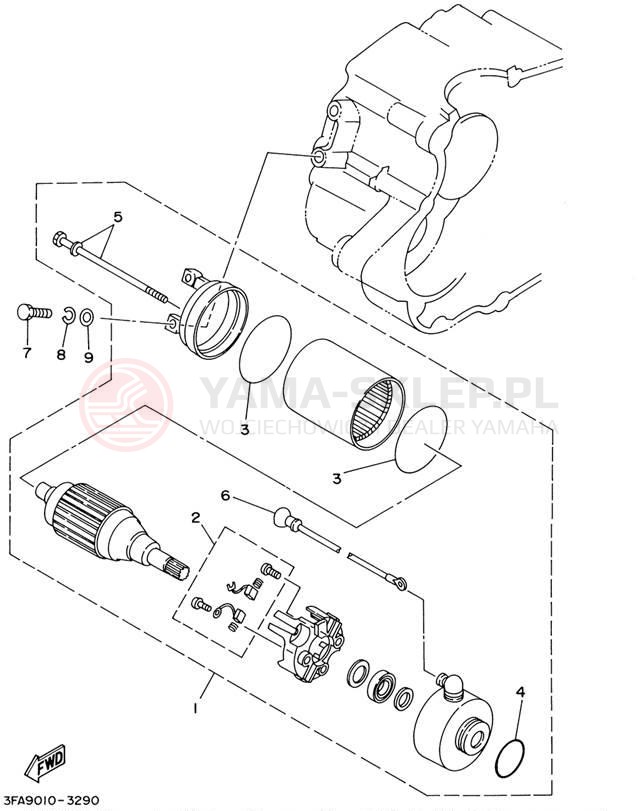 Schemat "rozrusznik" do Yamaha BREEZE YFA1PC/YFA1P