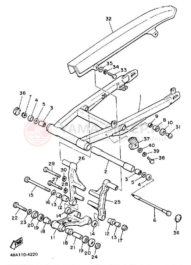 Schemat "wahacz" do Yamaha FJ600LC/FJ600L