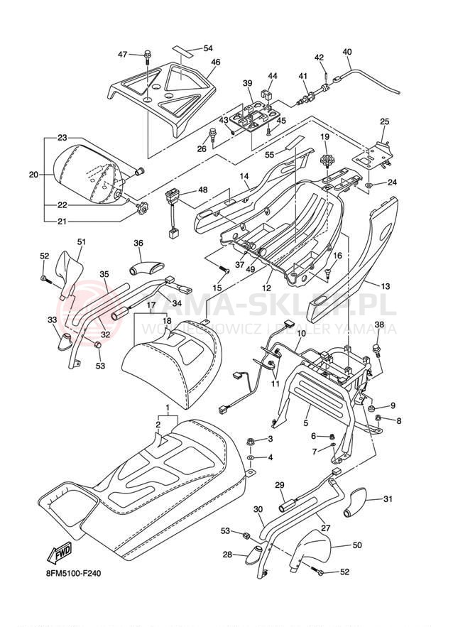 Schemat "siedzenie" do Yamaha RS VENTURE RST90BS