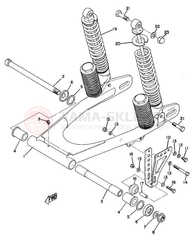 Schemat "wahacz" do Yamaha MX360A/MX250A