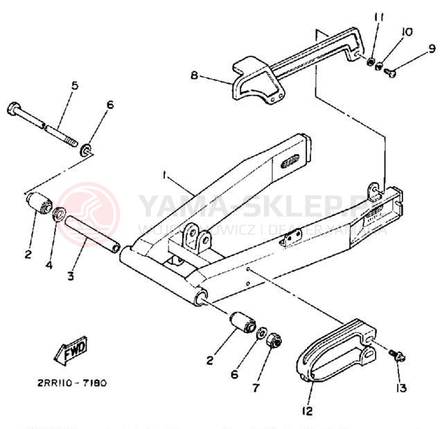 Schemat "wahacz" do Yamaha YSR50A