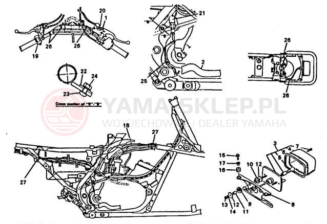 Schemat "Oświetlenie tył" do Yamaha BANSHEE YFZ350G_MN