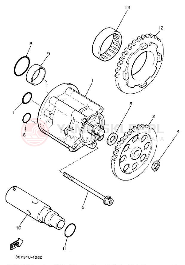 Schemat "Pompa olejowa" do Yamaha FJ1200A/FJ1200AC