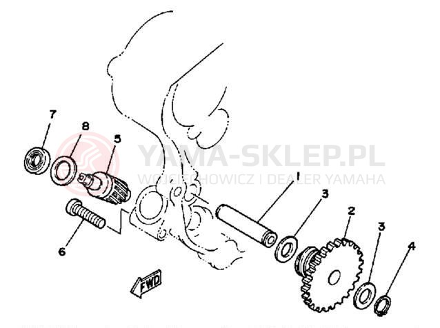Schemat "Tryby licznika" do Yamaha SRX250TC/SRX250T
