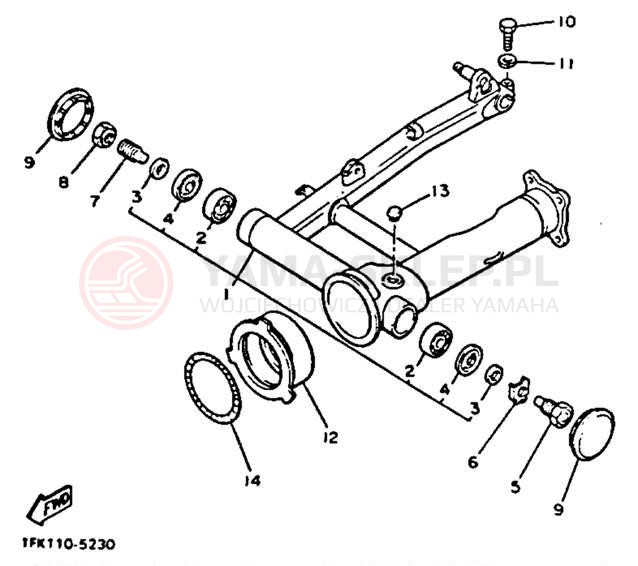 Schemat "wahacz" do Yamaha V-MAX 1200 VMX12D/VMX12DC