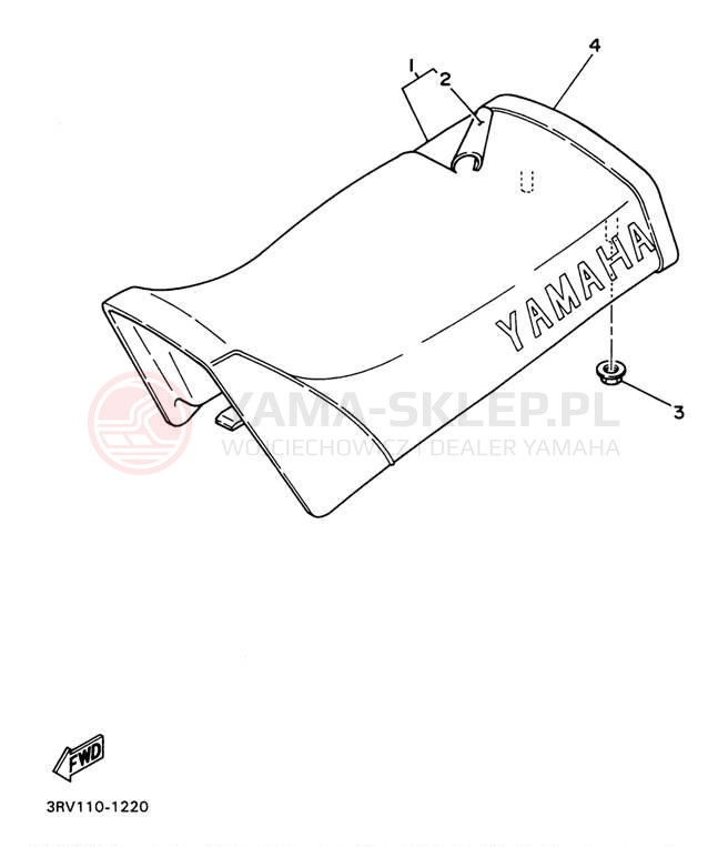 Schemat "siedzenie" do Yamaha Y-ZINGER PW80H