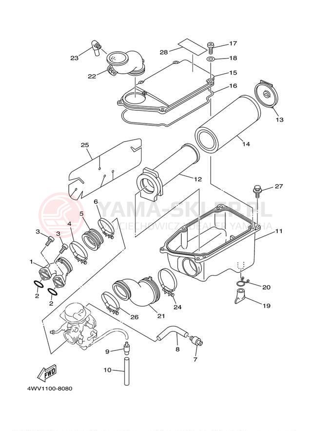Schemat "Wtrysk paliwa" do Yamaha GRIZZLY YFM600FMC/YFM600FM