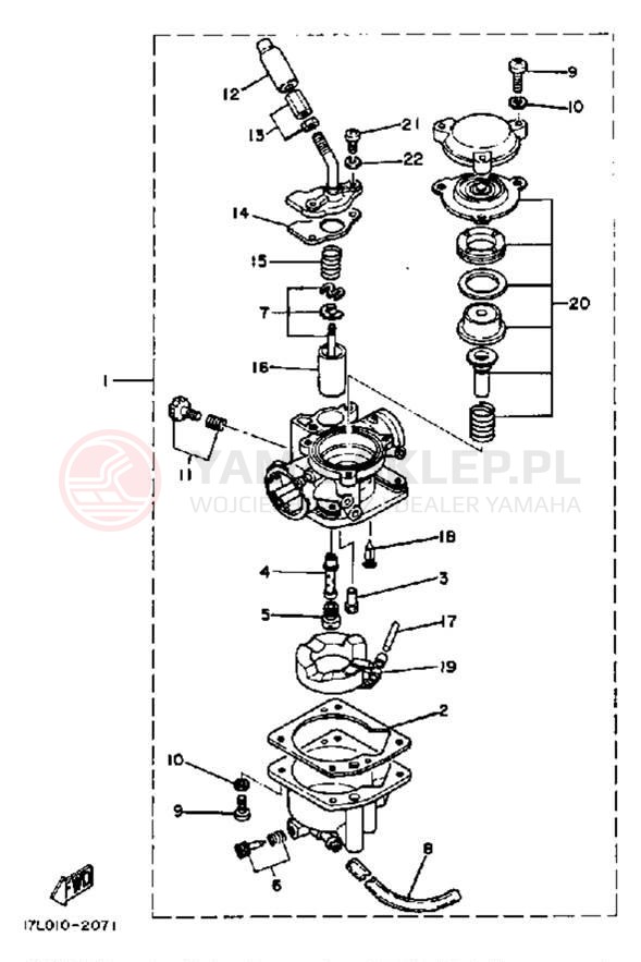Schemat "Gaźnik" do Yamaha CV80K