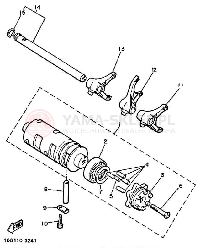 Schemat "Wodziki, automat" do Yamaha MAXIM X XJ700XS/XJ700XSC