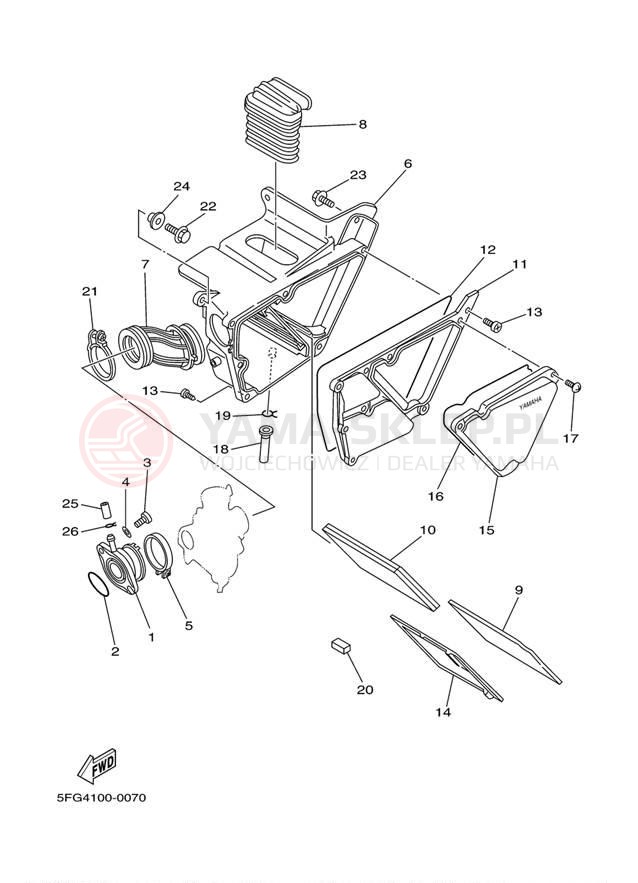 Schemat "Wtrysk paliwa" do Yamaha TTR225 TTR225RC/TTR225R
