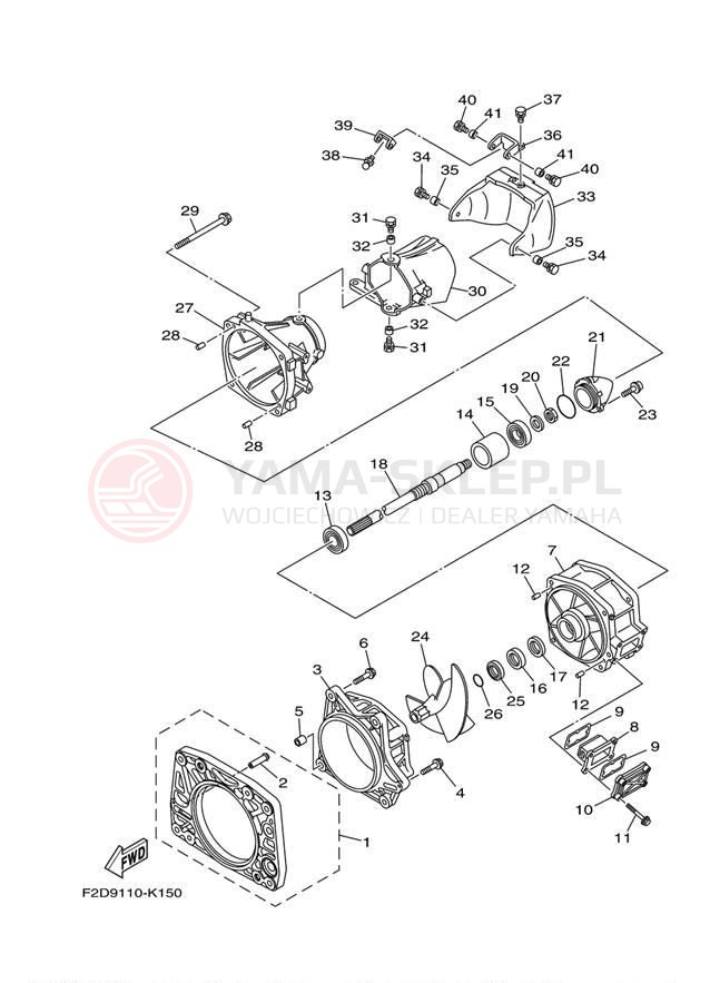 Schemat "JET UNIT" do Yamaha 242 LIMITED SXT1800JL
