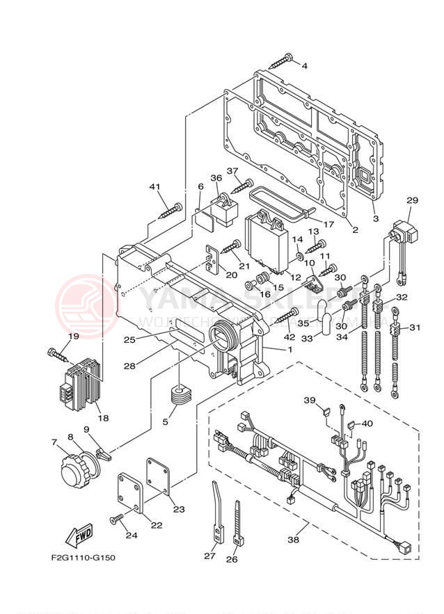 Schemat "układ elektryczny" do Yamaha 212SS FAT1100BG